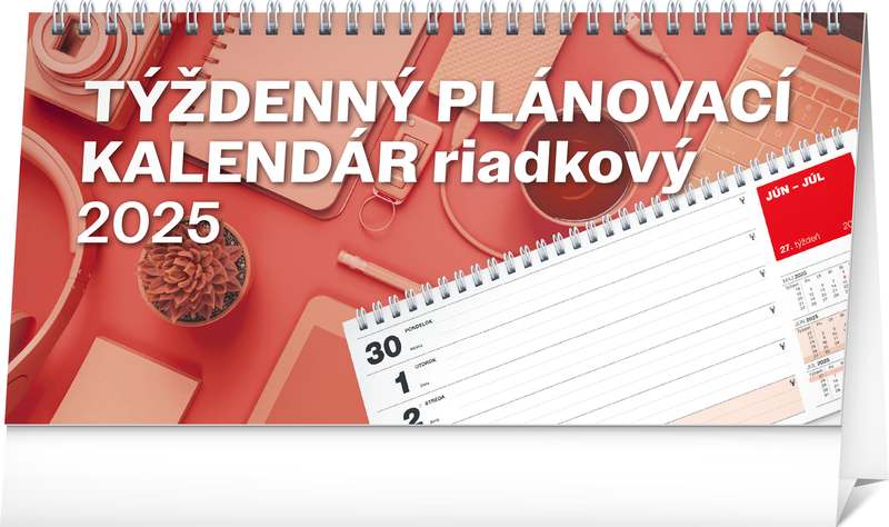 Stolový kalendár Plánovací riadkový