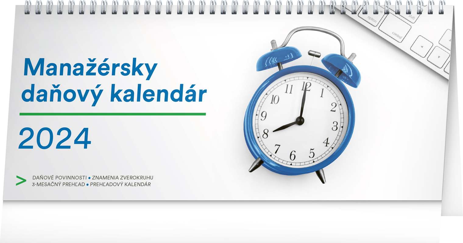 Stolový kalendár Manažérsky daňový 2024, 33 x 14,5 cm