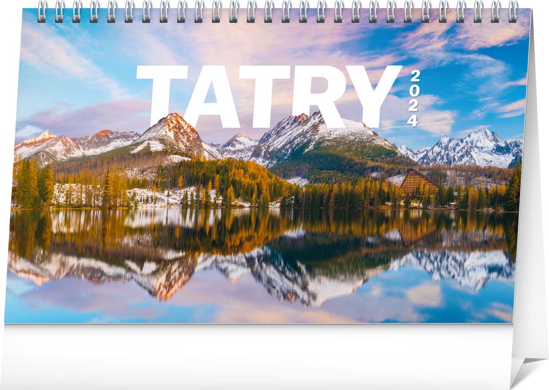 Stolový kalendár Tatry 2024, 23,1 x 14,5 cm