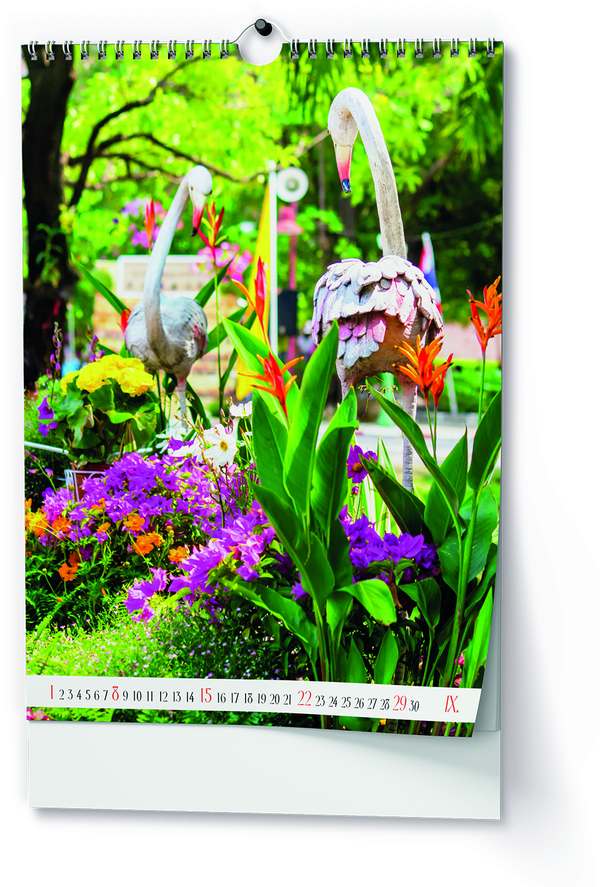 Nástěnný kalendář A3 - Zahrady