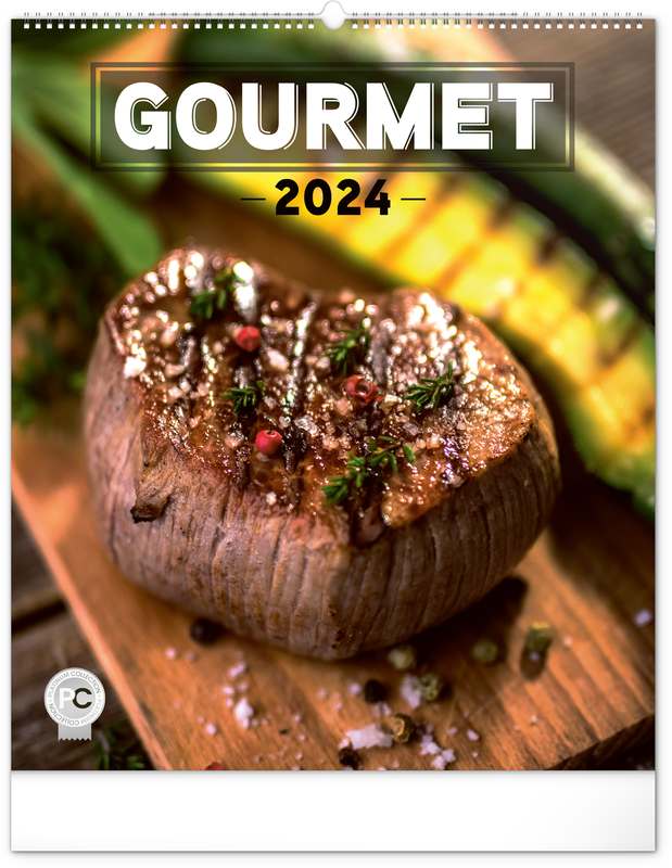 Nástěnný kalendář Gourmet 2024, 48 x 56 cm