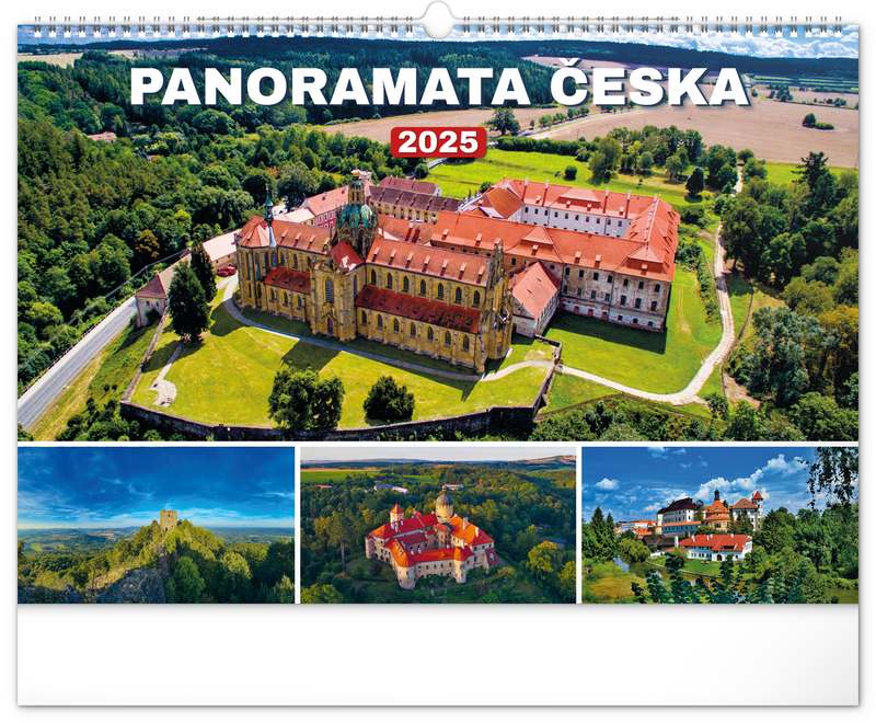 Nástěnný kalendář Panoramata Česka 2024, 48 x 33 cm