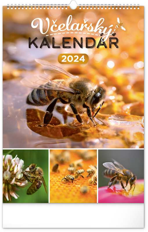 Nástěnný Včelařský kalendář 2024, 33 x 46 cm