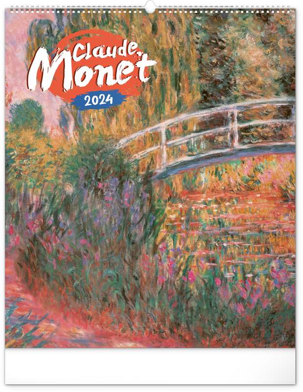 Nástěnný kalendář Claude Monet 2024, 48 x 56 cm