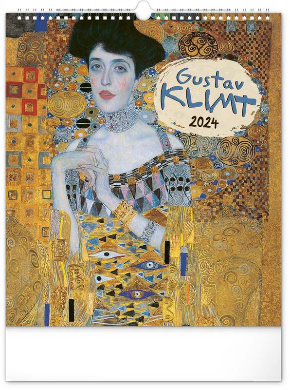Nástěnný kalendář Gustav Klimt 2024, 30 x 34 cm