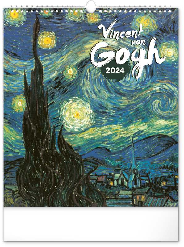 Nástěnný kalendář Vincent van Gogh 2024, 30 x 34 cm