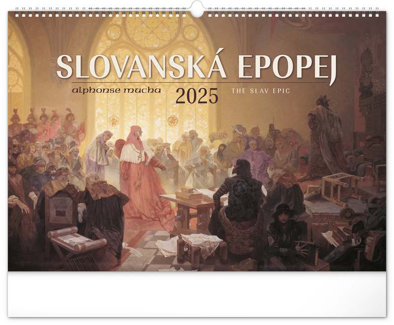 Nástěnný kalendář Slovanská epopej - Alfons Mucha