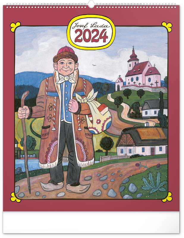 Nástěnný kalendář Josef Lada 2024, 48 x 56 cm