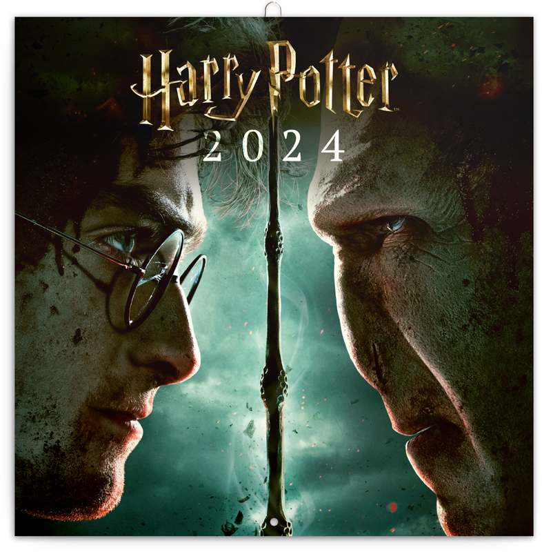 Poznámkový kalendář Harry Potter 2024, 30 x 30 cm
