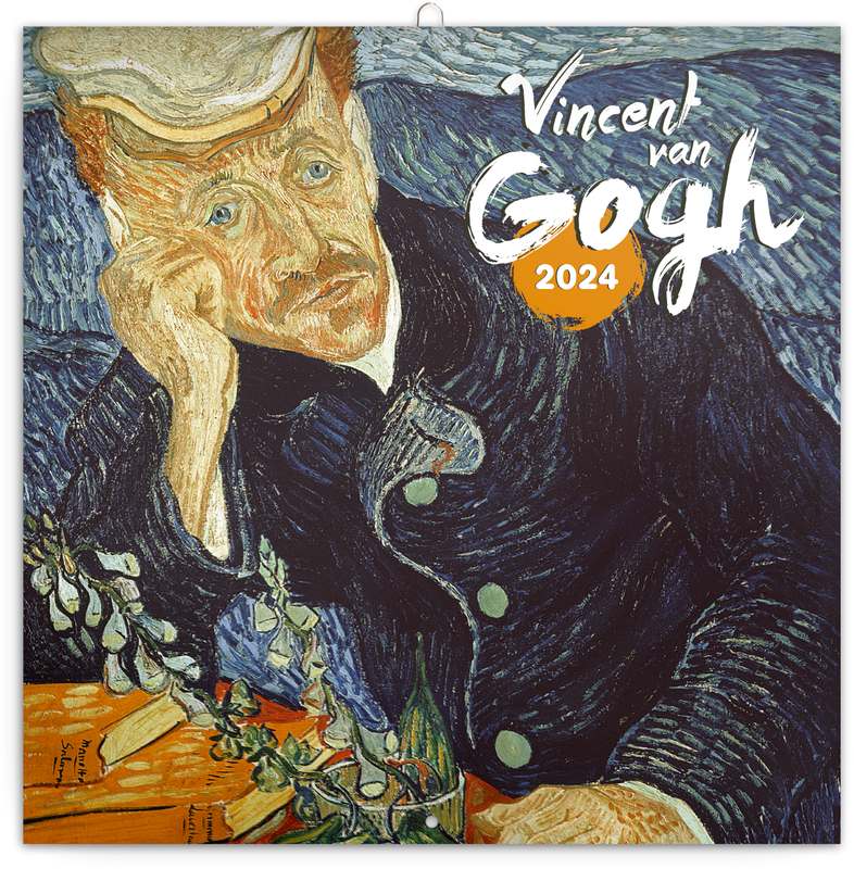 Poznámkový kalendář Vincent van Gogh 2024, 30 x 30 cm