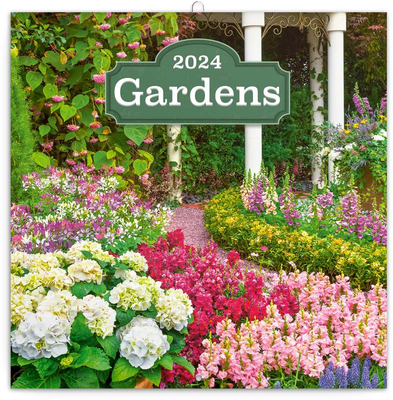 Poznámkový kalendář Zahrady 2024, 30 x 30 cm