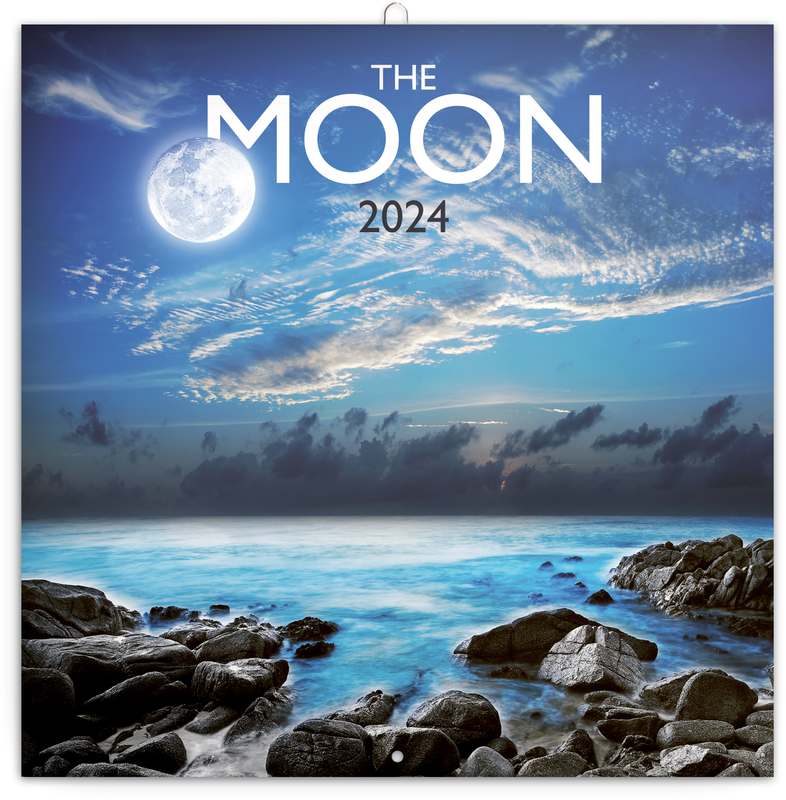 Poznámkový kalendář Měsíc 2024, 30 x 30 cm